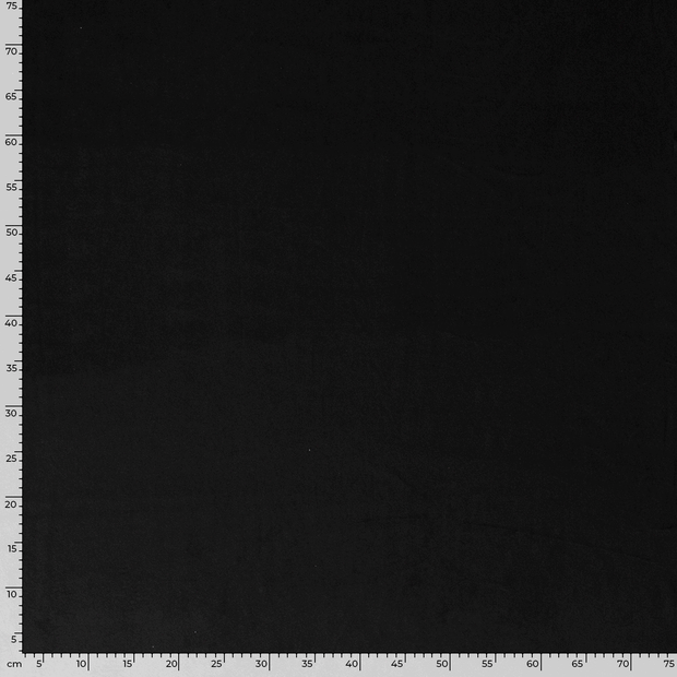 Velours tissu Unicolore Noir