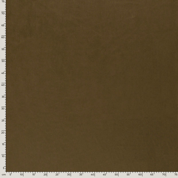 Suede Wildleer stof Effen Kaki groen