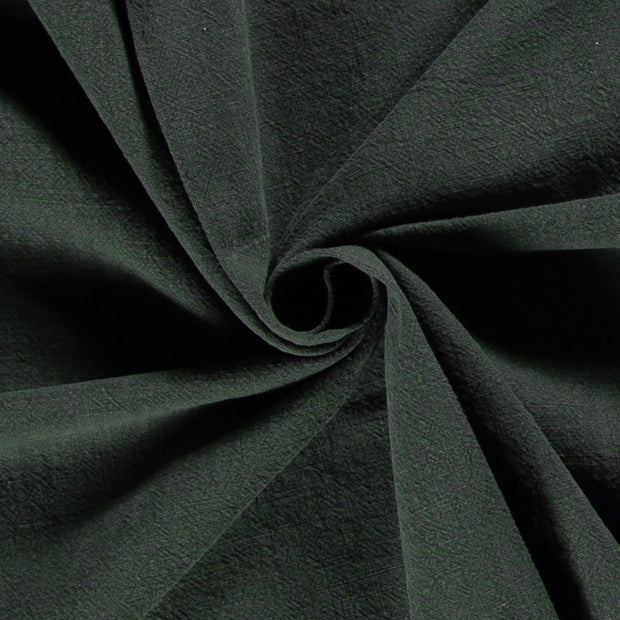 Ramie Lino tela Unicolor Verde oscuro