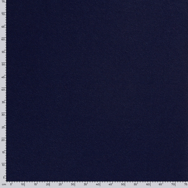 Chiffon en laine tissu Unicolore Bleu Marine