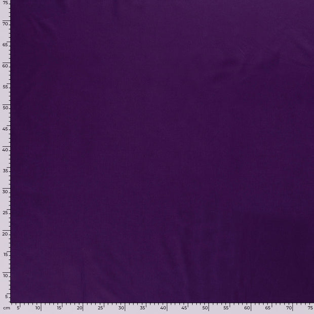 Popeline de Coton tissu Unicolore Aubergine