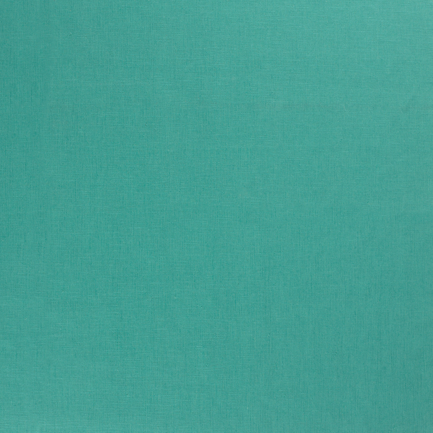 Ramie Linnen stof Turquoise mat 