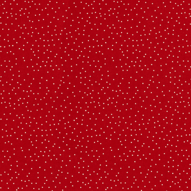 Popeline de Coton tissu Abstrait Rouge