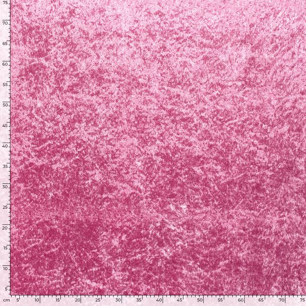 Velours tissu Unicolore Rose clair