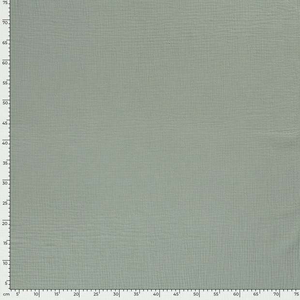 Muslin Triple Layer fabric Unicolour Dark Mint