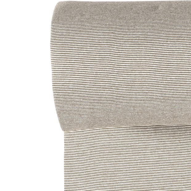 Cuff Material Yarn Dyed fabric Stripes Brown Taupe