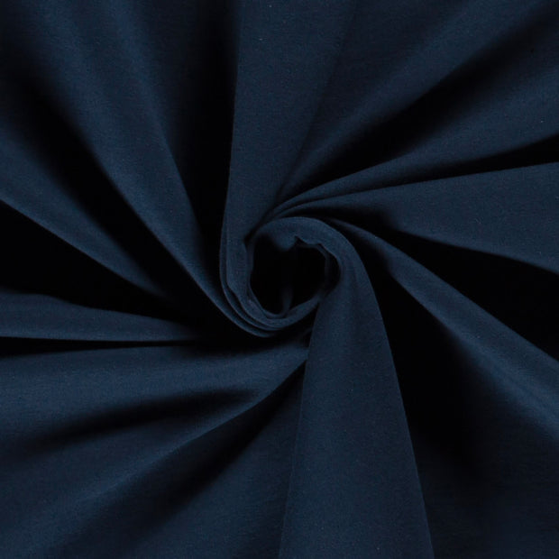 French Terry fabric Unicolour Dark Indigo