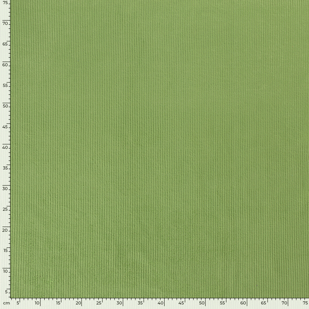 Corduroy 4.5w fabric Unicolour Lime Green