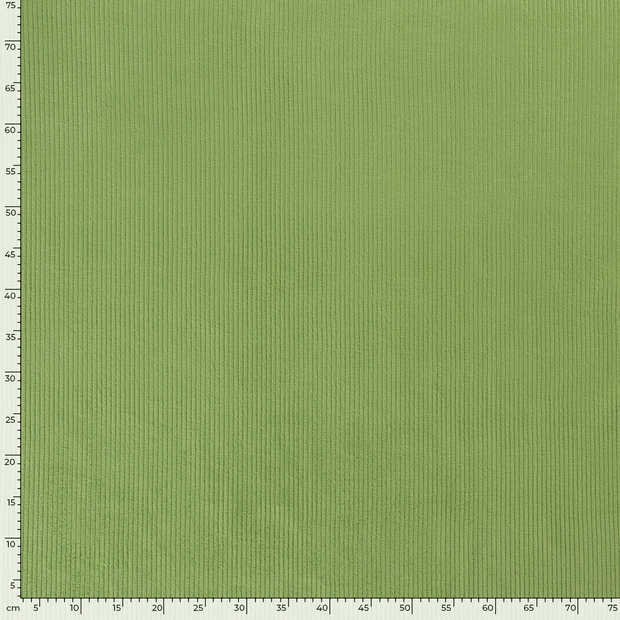 Velours Côtelé 4.5w tissu Unicolore Vert Citron