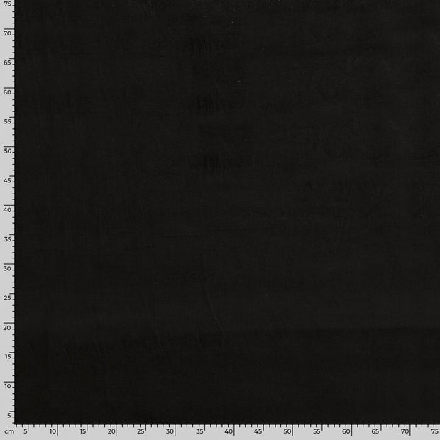 Velours Côtelé bébé 21w tissu Unicolore Noir