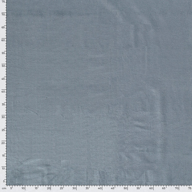Jumbo Corduroy Stretch 6w tela Unicolor Azul acero