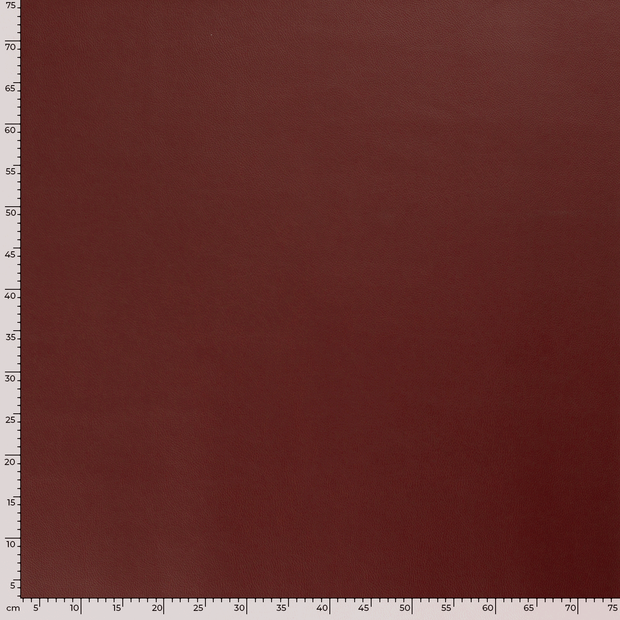 Artificial Leather fabric Unicolour Bordeaux