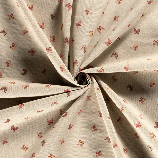 Panama fabric Off White printed 
