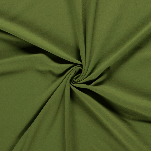 French Terry fabric Unicolour Forest Green