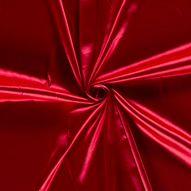 Satin Stretch fabric Dark Red 