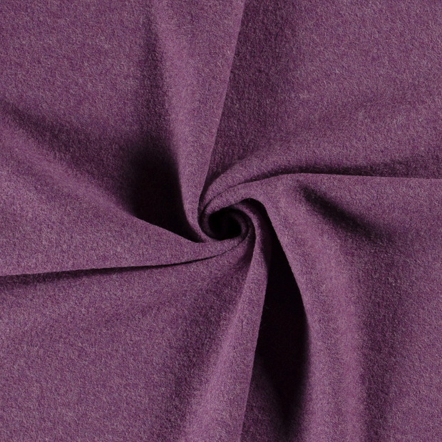 Wool Boucle fabric Purple 