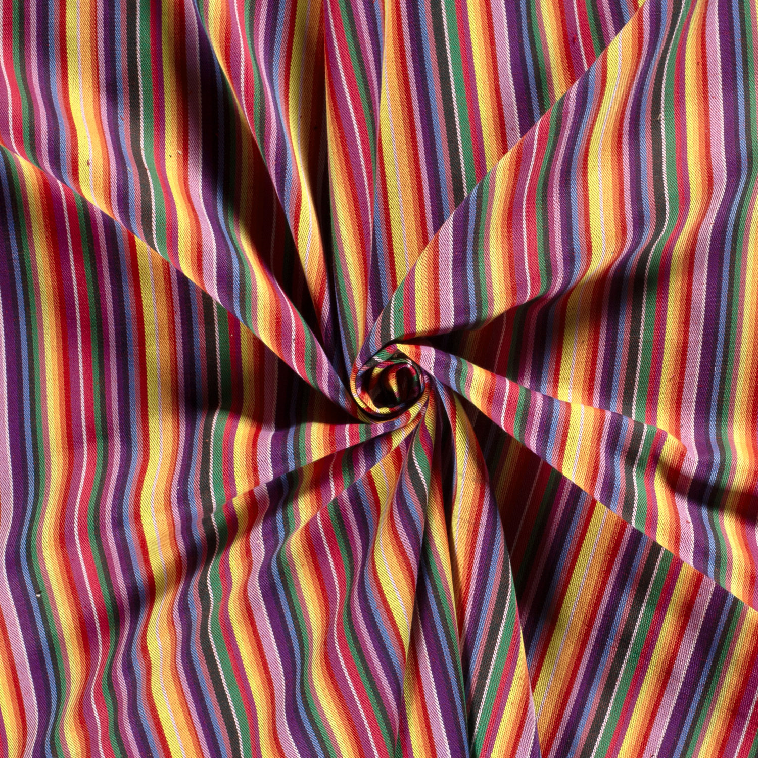 Camisa orgánica a rayas de jacquard Multicolor
