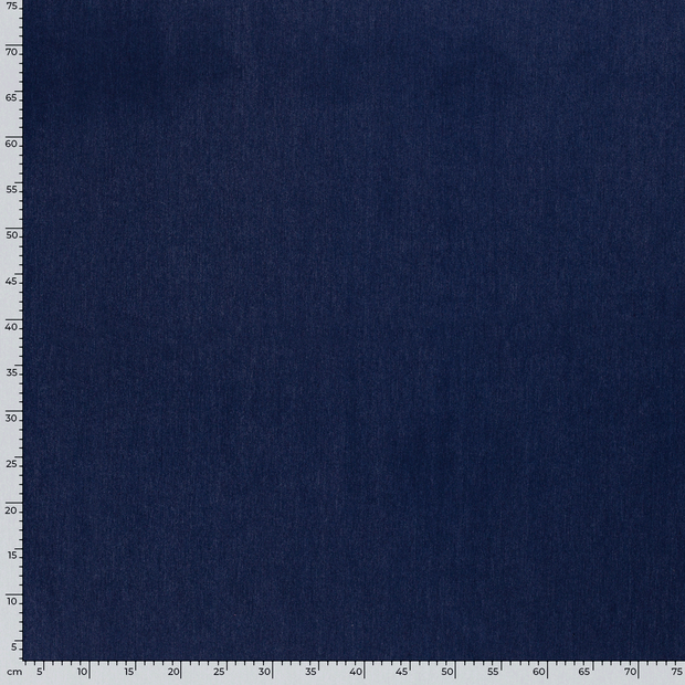 Denim Stretch fabric Unicolour Indigo