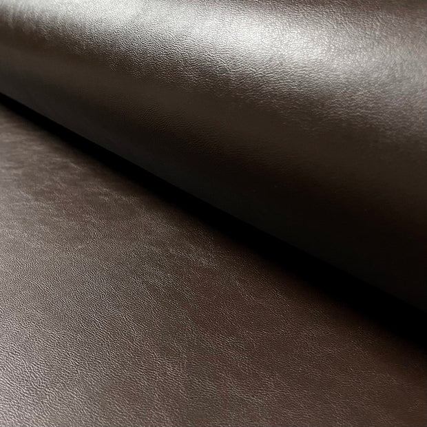 Artificial Leather fabric Unicolour Dark Brown