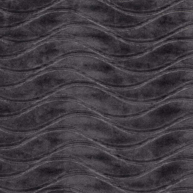 Velvet fabric Abstract Dark Grey