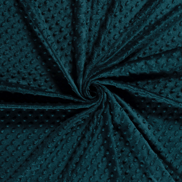 Minky fabric Petrol embossed 