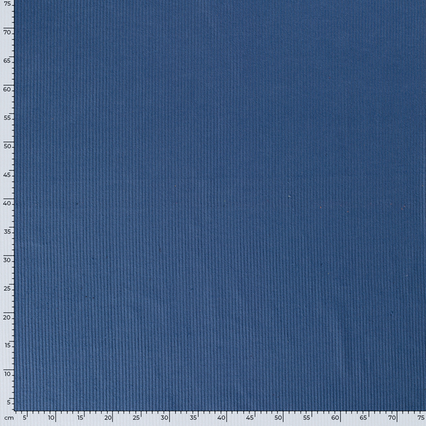 Corduroy 4.5w fabric Unicolour Indigo