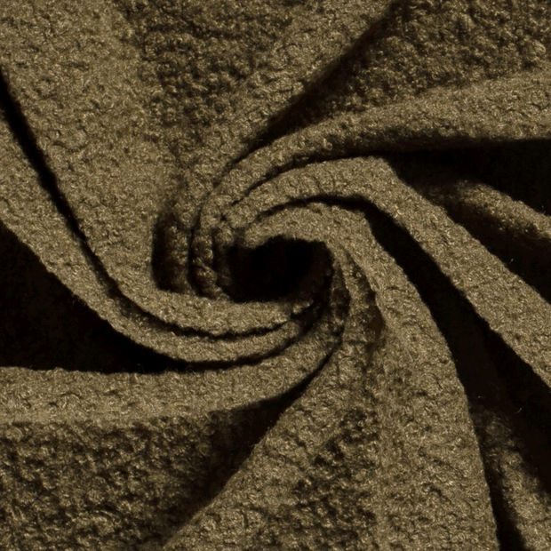 Bouclé fabric Unicolour Khaki Green
