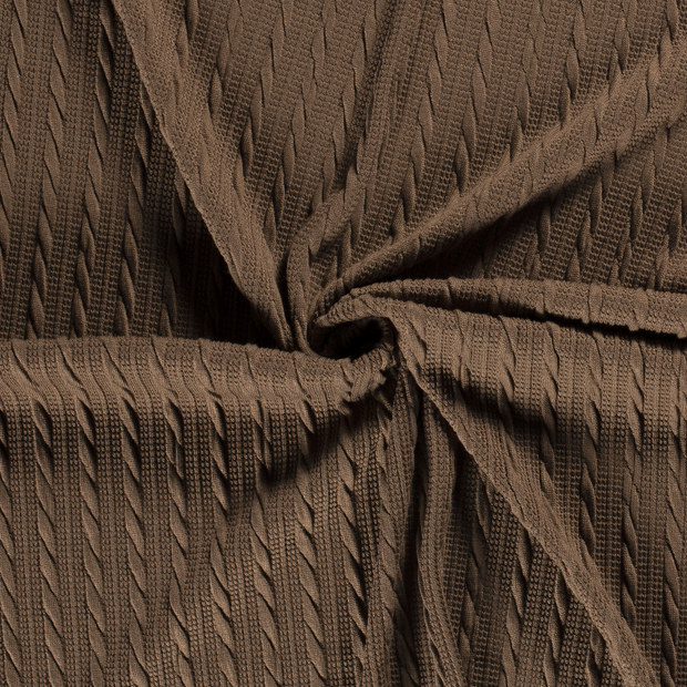 Heavy Knit fabric Khaki Green 