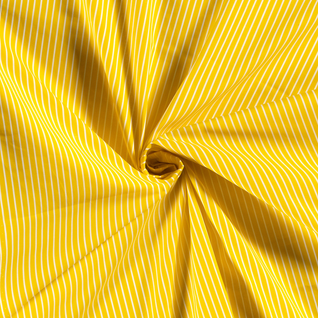 Algodón Popelina tela Amarillo estampado 