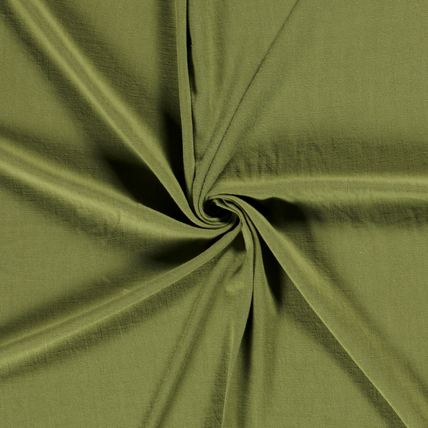 Woven Viscose Linen fabric Lime Green slub 