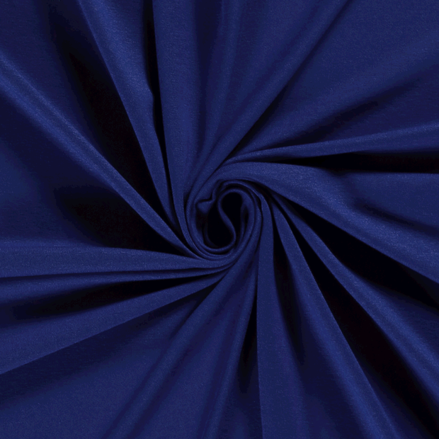 Jersey de Viscose tissu Unicolore Cobalt