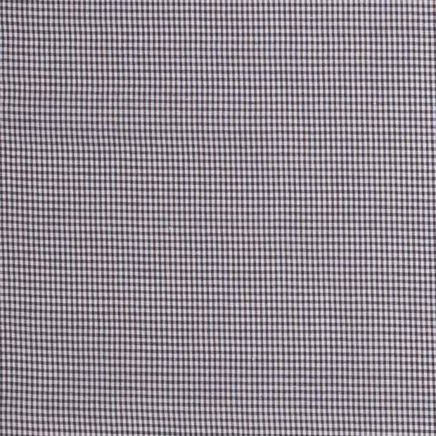 Cotton Poplin Yarn Dyed fabric Checks Light Grey