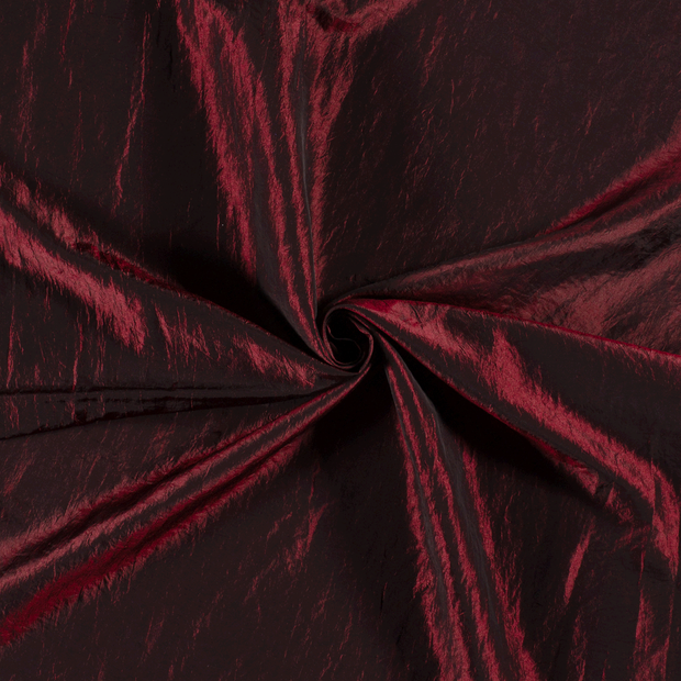 Taffeta fabric Bordeaux crushed 