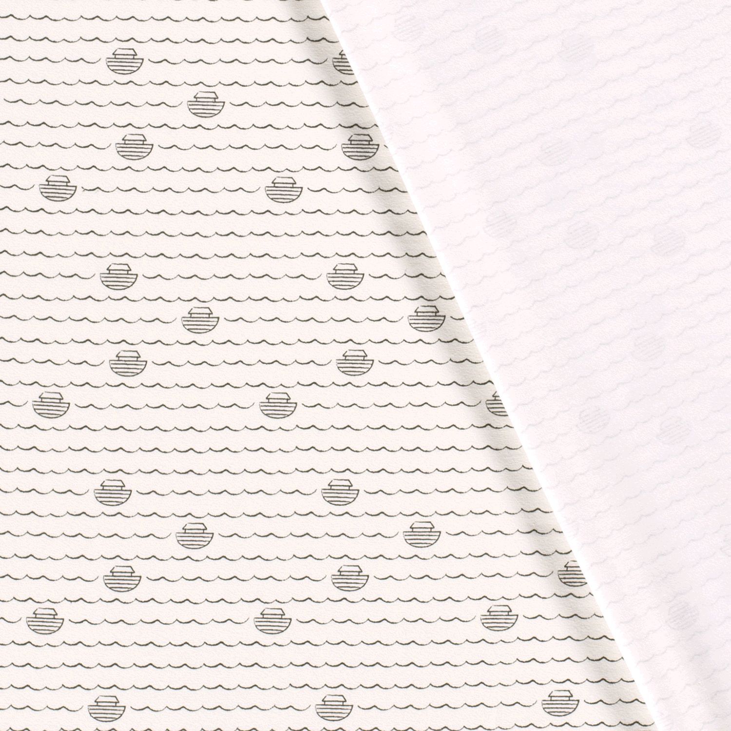 Cotton Jersey fabric Ships Off White Wholesale fabrics Nooteboom