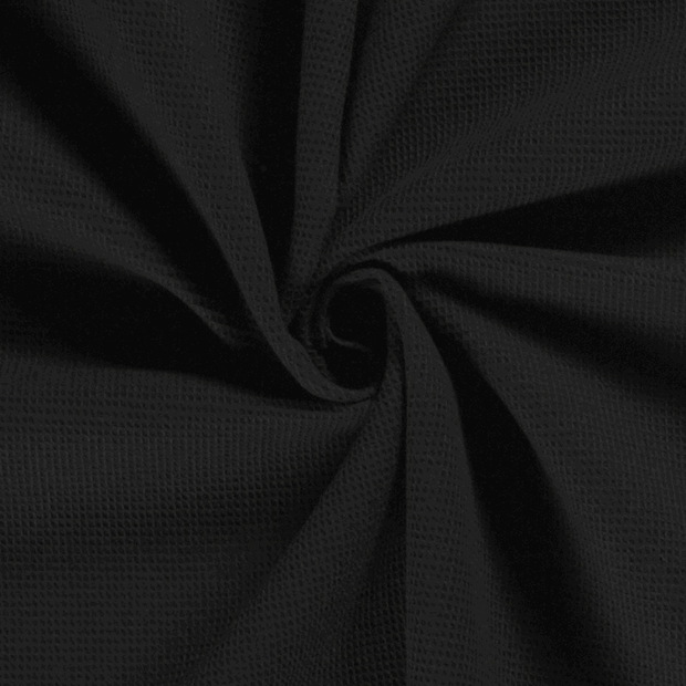 Kimono tissu Unicolore Noir