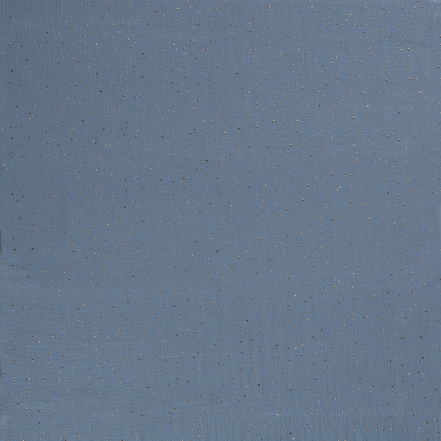 Muslin fabric Indigo matte 