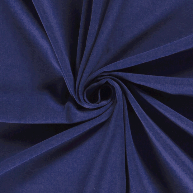 Cotton Jersey fabric Unicolour Cobalt
