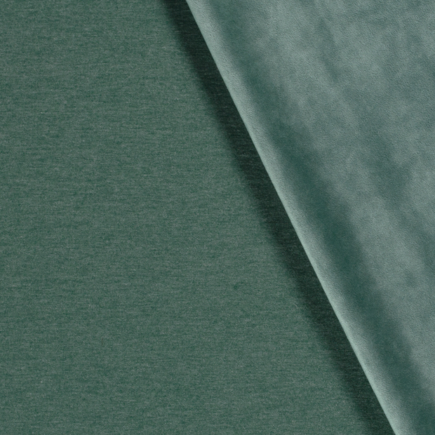Velvet fabric Melange Petrol