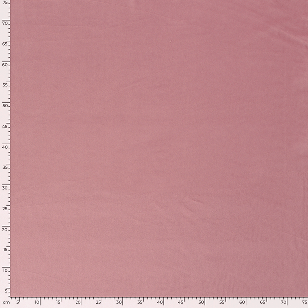 Velours tissu Unicolore Rose