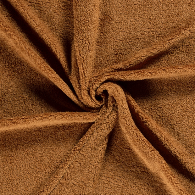 Sherpa Fleece fabric Caramel 