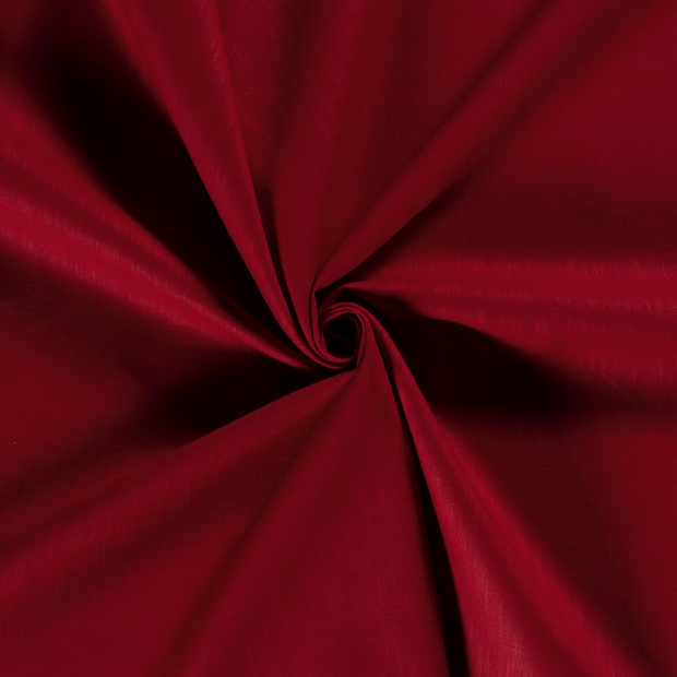 Ramie Lin tissu Rouge Bordeaux 