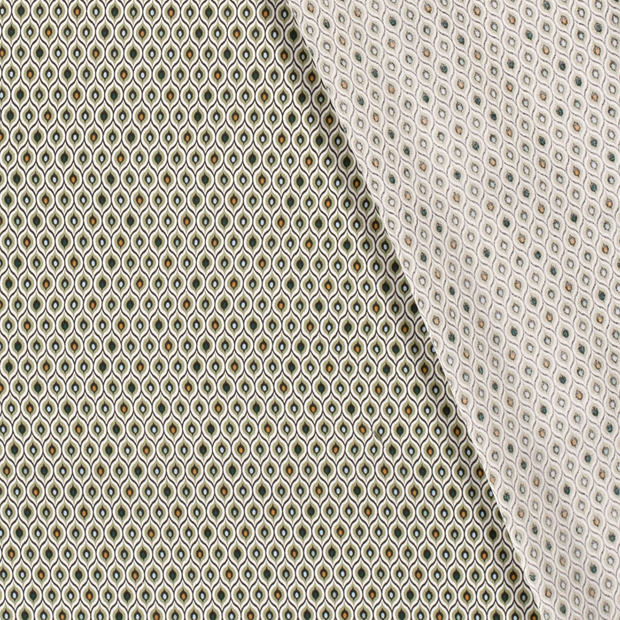 Viscose Poplin fabric Abstract printed 