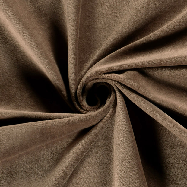 Nicky velours fabric Unicolour Olive Green