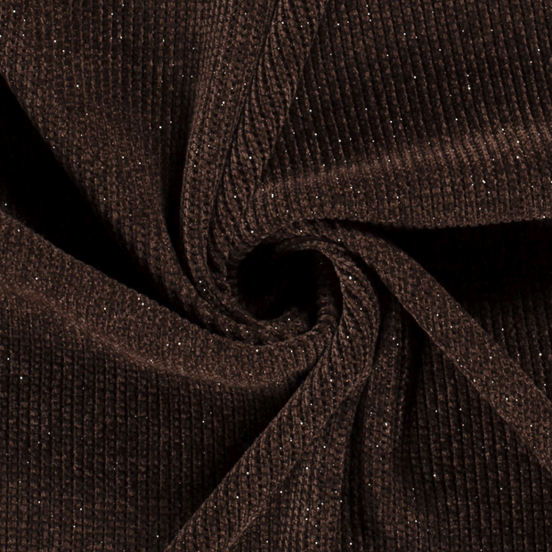 Bouclé fabric Unicolour Brown