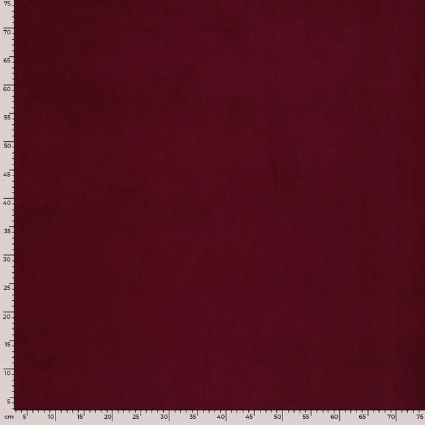 Microfleece fabric Unicolour Dark Red