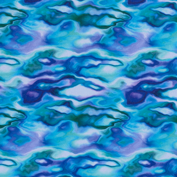 Jogging fabric Paint Stripes Indigo