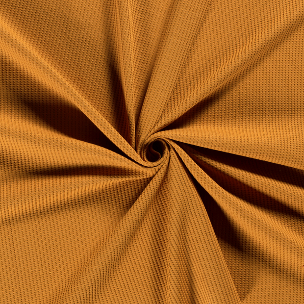 Knitted Waffle fabric Oker 
