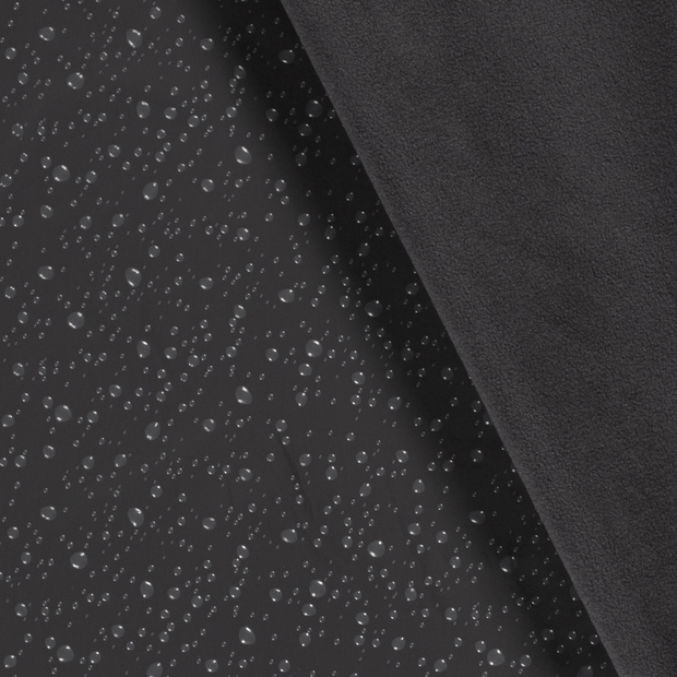 Softshell fabric Spots Dark Grey