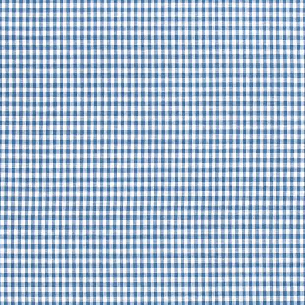 Cotton Poplin Yarn Dyed fabric Checks Indigo