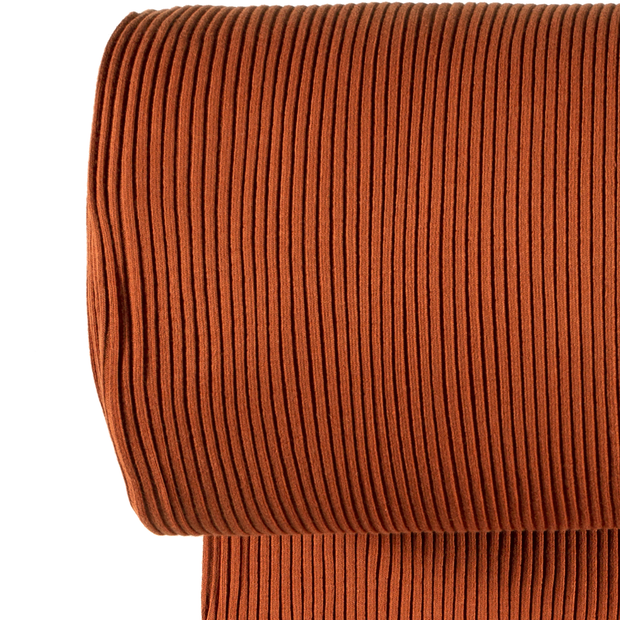 Cuff Material 3x3 rib fabric Unicolour Brique